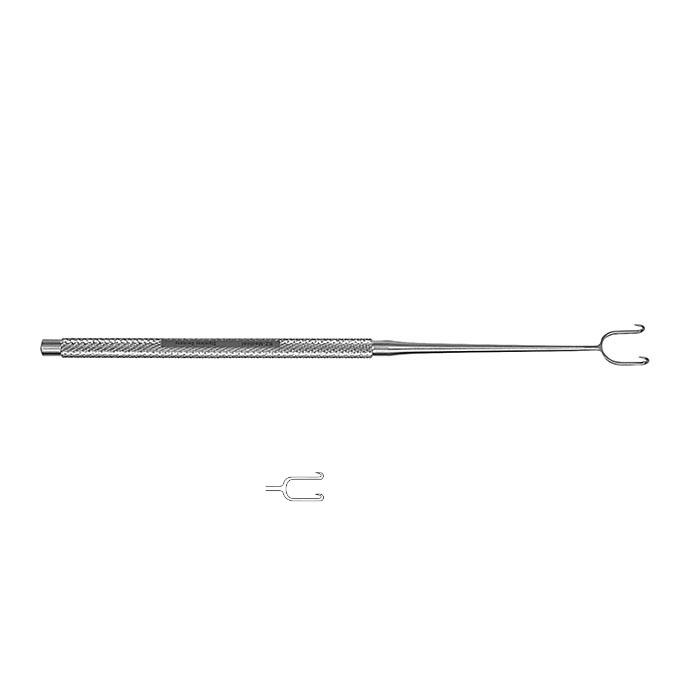 JOSEPH Гачок; 2 зубчики; 7мм; гострий; 16,0см . Tontarra Medizintechnik GmbH